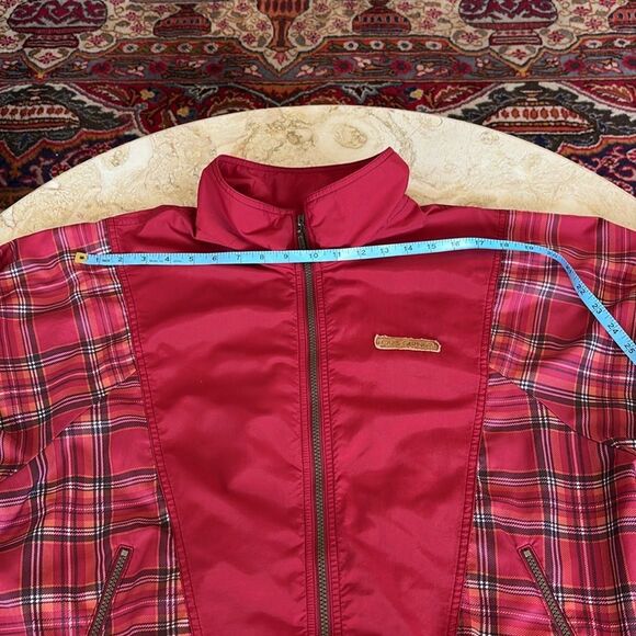 Vintage Garneau Plaid Windbreaker Bomber Jacket - Picture 13 of 16